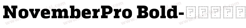 NovemberPro Bold字体转换